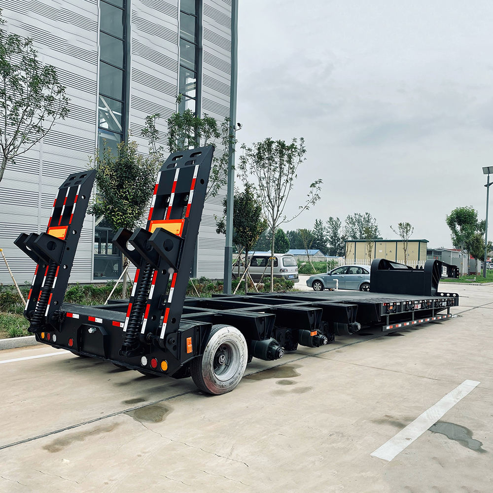 Lowboy Lowbed Trailer Loader Lowbed Truck Low Bed Trailer Low Platform Semi-Trailer Lowboy Lowbed Trailer Loader Lowbed Truck Low Bed Trailer Low Platform Semi-Trailer