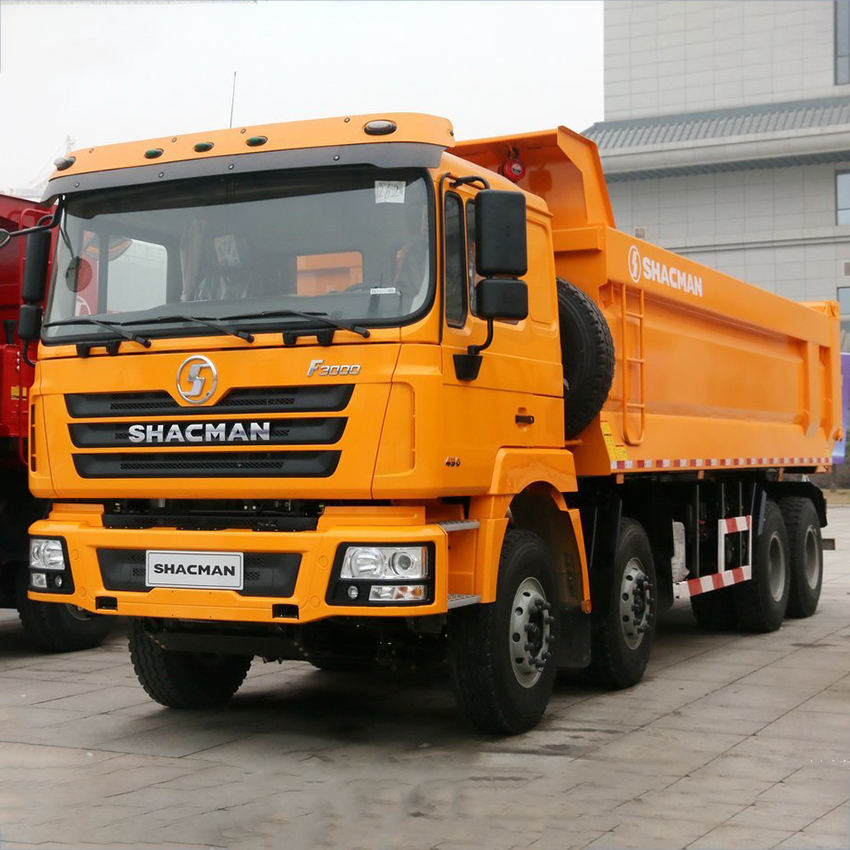Shacman 12 Wheeler 8x4 Diesel Euro 2 Heavy Truck 18 Cubic Meter Sand  Left Hand Drive