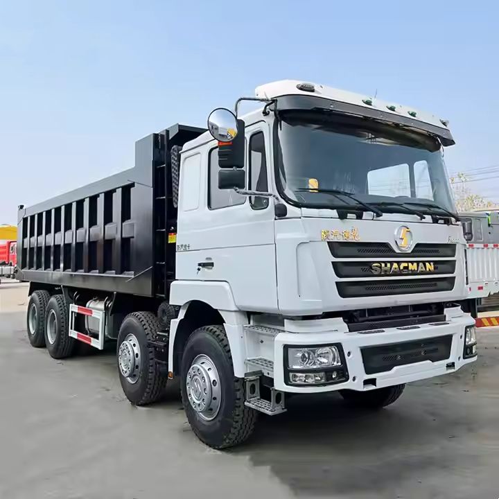 Shacman 12 Wheeler 8x4 Diesel Euro 2 Heavy Truck 18 Cubic Meter Sand  Left Hand Drive