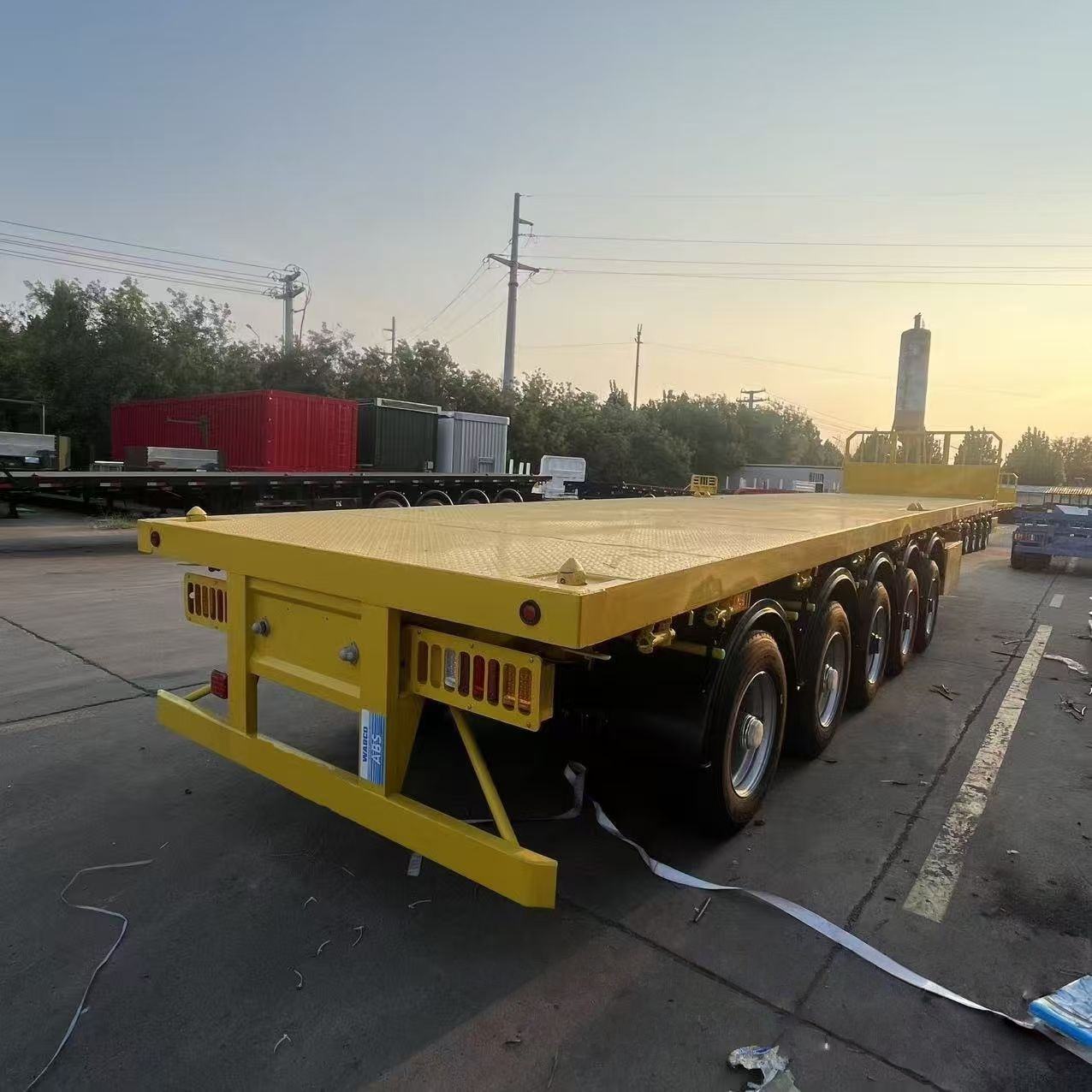 5 Axle Flatbed Semi Trailer 40FT 45FT 60T Container Flatbed Truck Trailers Cargo Transport Steel Flatbed Tow Truck 5 Axle Flatbed Semi Trailer 40FT 45FT 60T Container Flatbed Truck Trailers Cargo Transport Steel Flatbed Tow Truck