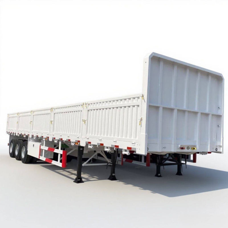 13m 3 Axle Fence Side Stake Dropside Flatbed Semi Trailer Fence Semi Truck Trailer 13m 3 Axle Fence Side Stake Dropside Flatbed Semi Trailer Fence Semi Truck Trailer
