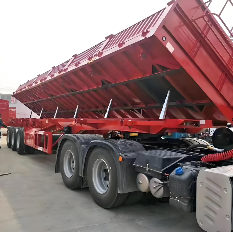 High-Bearing Capacity Compactor Side Rail Semi Trailer Truck Dump Side Wall Semi Trailer High-Bearing Capacity Compactor Side Rail Semi Trailer Truck Dump Side Wall Semi Trailer