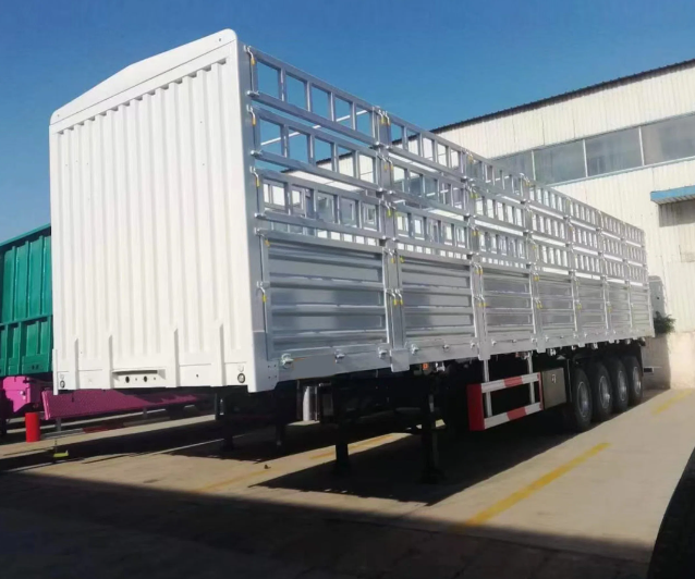 4 Axles 80 Ton Bluk Cargo Transportation Truck Semi Trailer High Side Wall Trailer Fence Cargo Semi Trailer 4 Axles 80 Ton Bluk Cargo Transportation Truck Semi Trailer High Side Wall Trailer Fence Cargo Semi Trailer