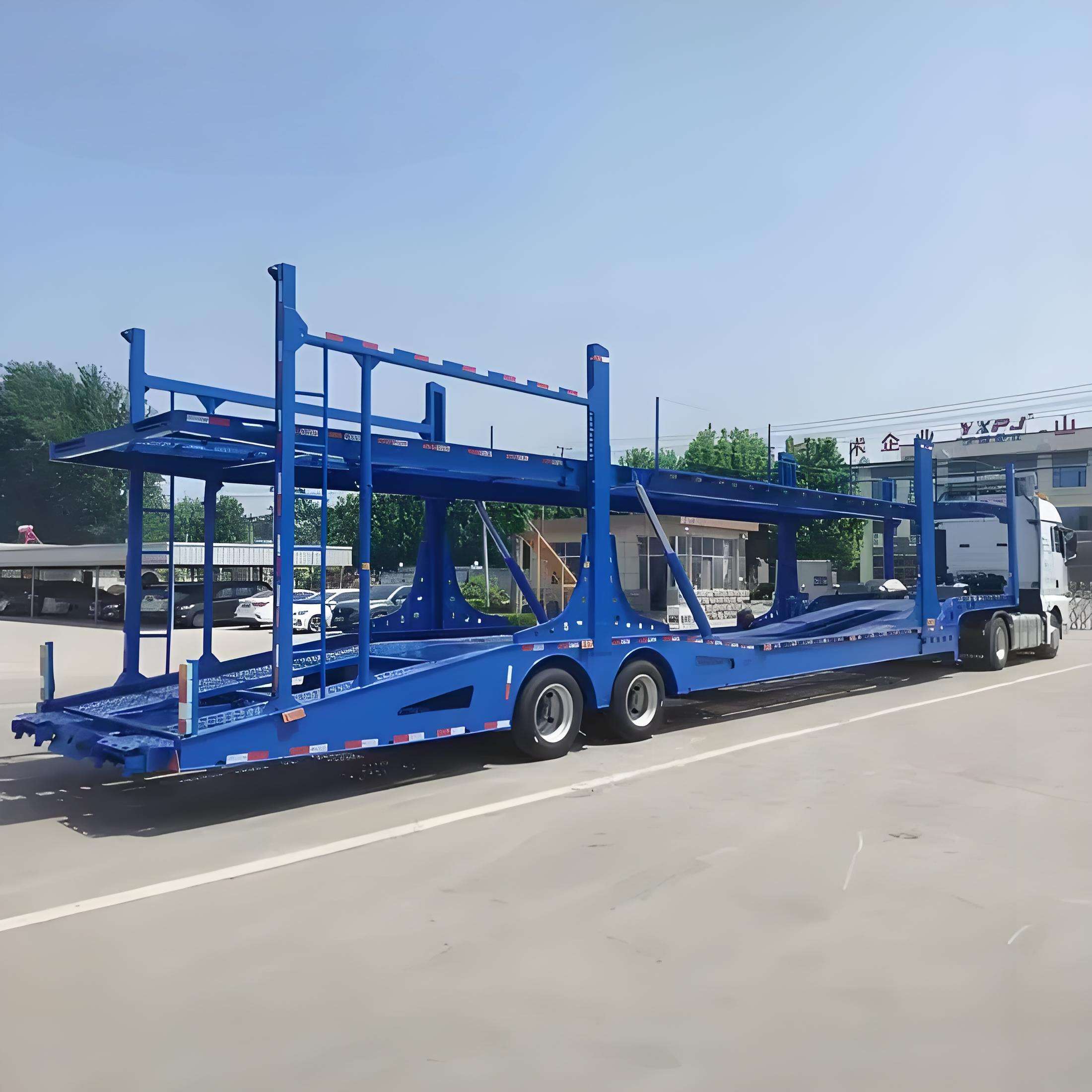 Auto 8 Cars Transport Truck Trailer Double Deck Car Carrier Semi Trailer Auto 8 Cars Transport Truck Trailer Double Deck Car Carrier Semi Trailer