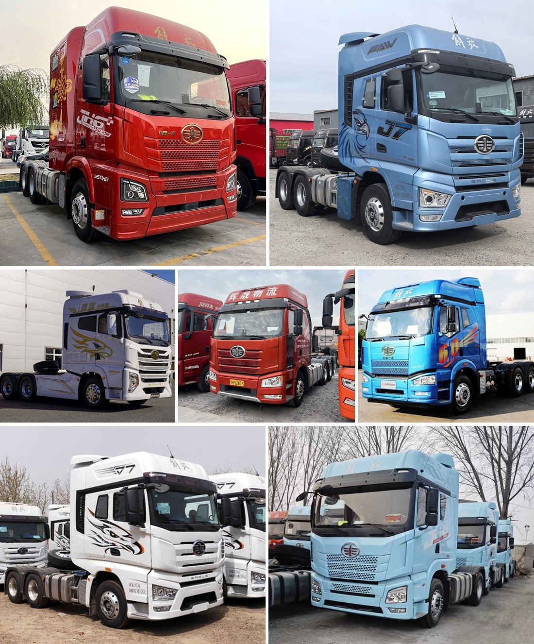 ca32e83840f39a3a885e2fbe9c2da3bc FAW JH6 6x4 460HP CNG Tractor Truck