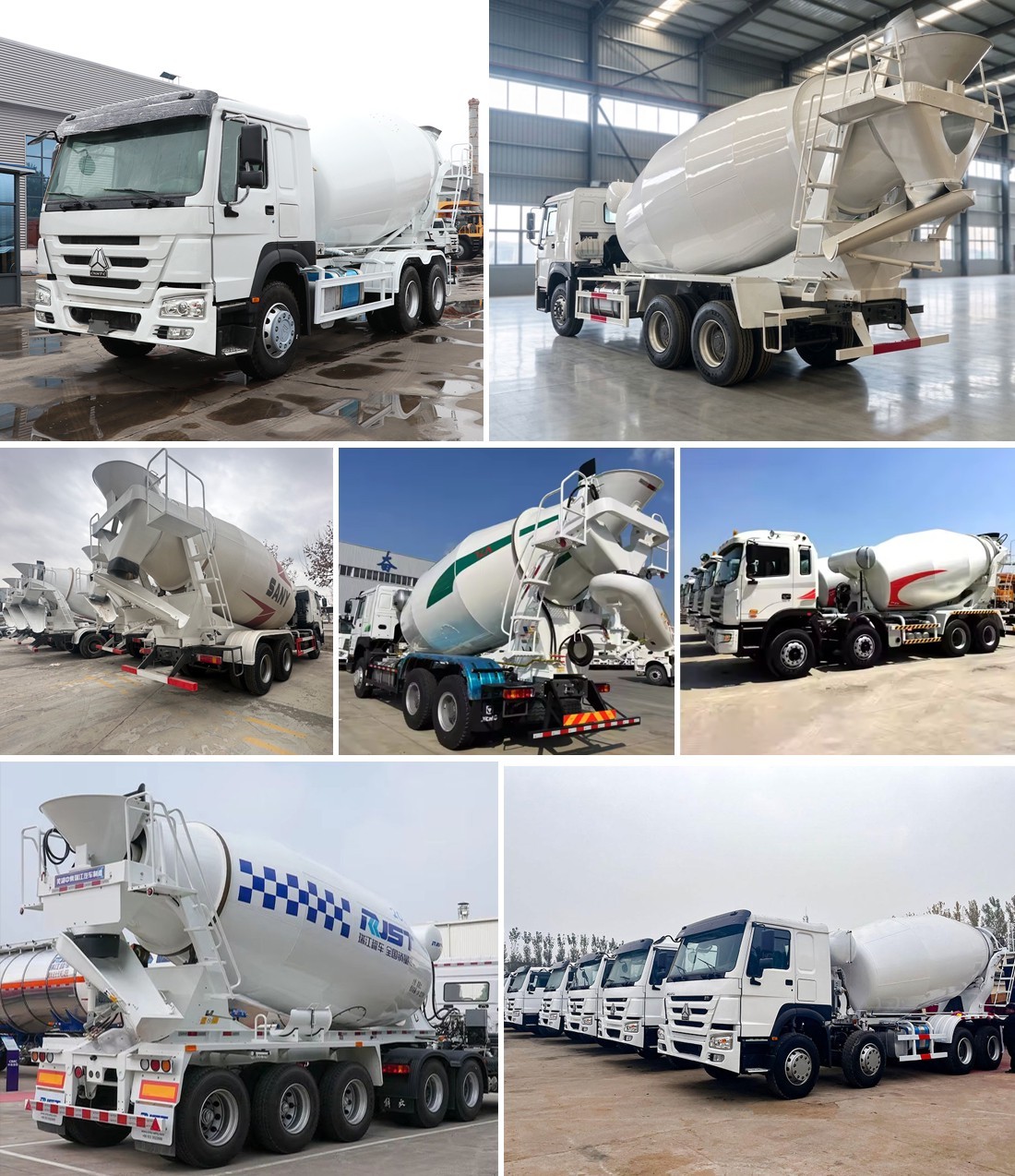 0263a8ab793f9431b9f8cd6b62865a77 SINOTRUK 10 Cubic Meters 6x4 HOWO 10 Wheel Concrete Mixer Truck 10m3