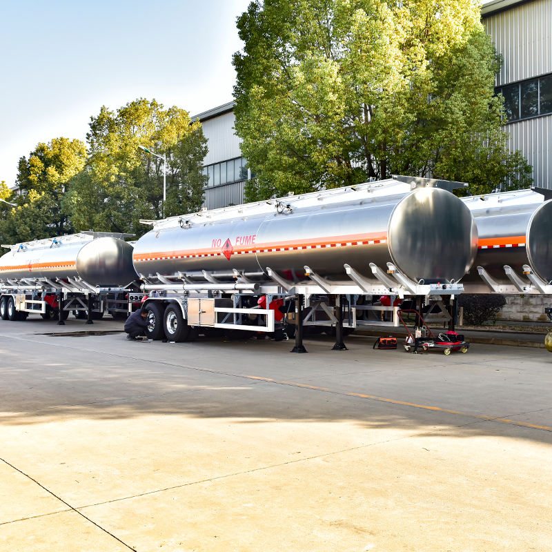 2 Axle 33000 38000 Liters Diesel Oil Crude Oil Palm Oil Gasoline Tank Semi Trailer Fuel Tanker Truck Semi-Trailer
