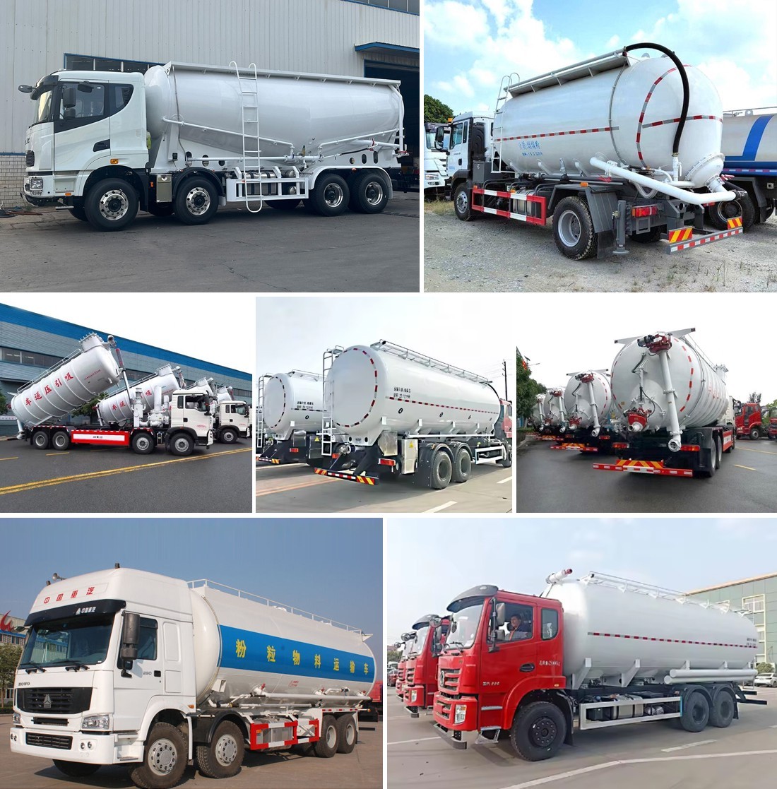 b5b3051e3f3cf12a282a2bc40bb3e371 Heavy Duty 40CBM Bulk Cement Transport Truck Bulk Powder Tanker Truck