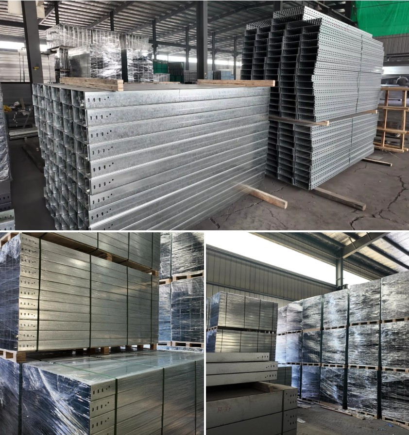 详情 Hot-Dip Galvanized Steel Cable Trunking for Industrial Wiring