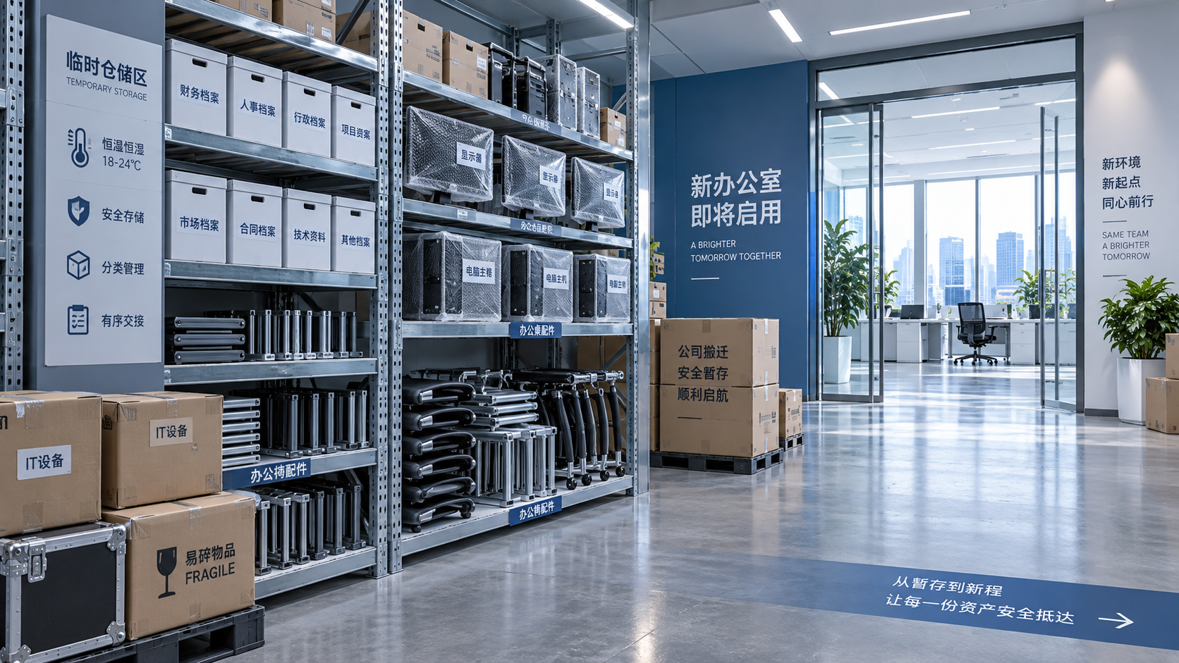 公司搬迁时是否需要安排临时仓储