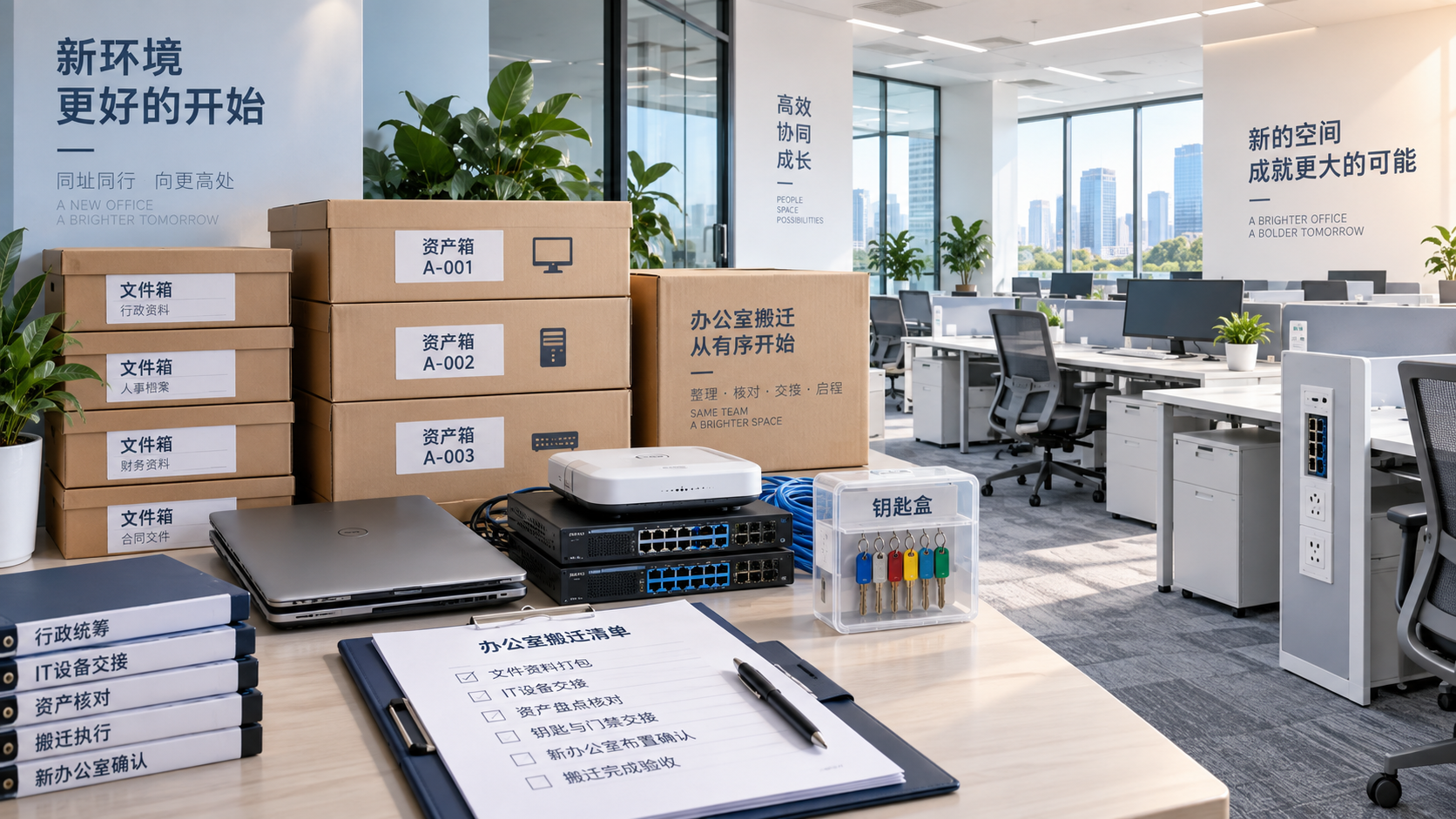 办公室搬迁计划应由谁负责？
