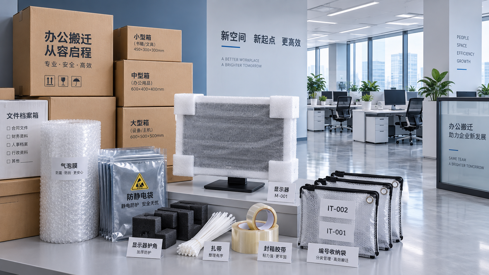 办公室搬迁物资清单应包含哪些物品