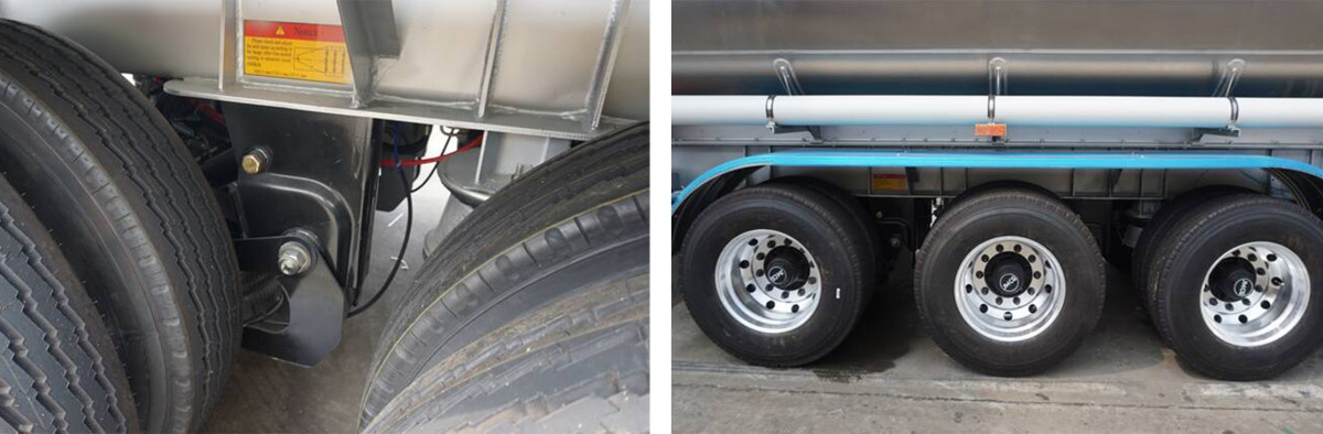 Tri Axle 42000 Liters Aluminum Fuel Tanker Trailer