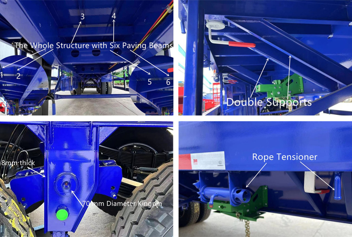 80 ton Three-Axle Flatbed Trailer