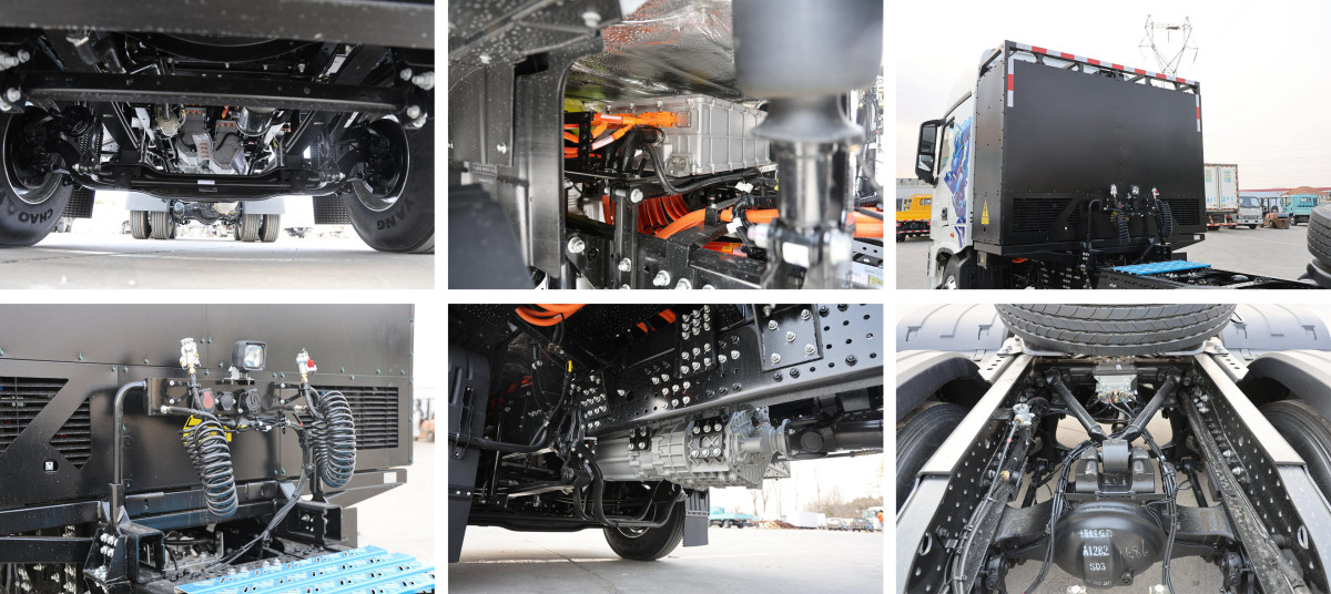 Auman GTL Star Wing Edition 6x4 Drive Pure Electric Tractor Truck 400.62kWh
