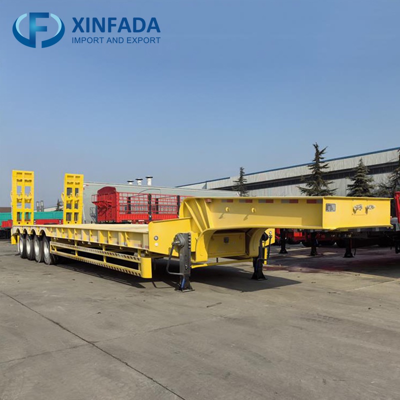 4 Axle 100 Ton Low Flatbed Trailer
