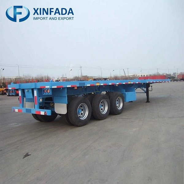 3 Axle 40-Foot Low Flatbed Trailer