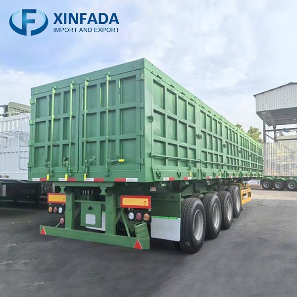 4 Axle Side Dump Trailer