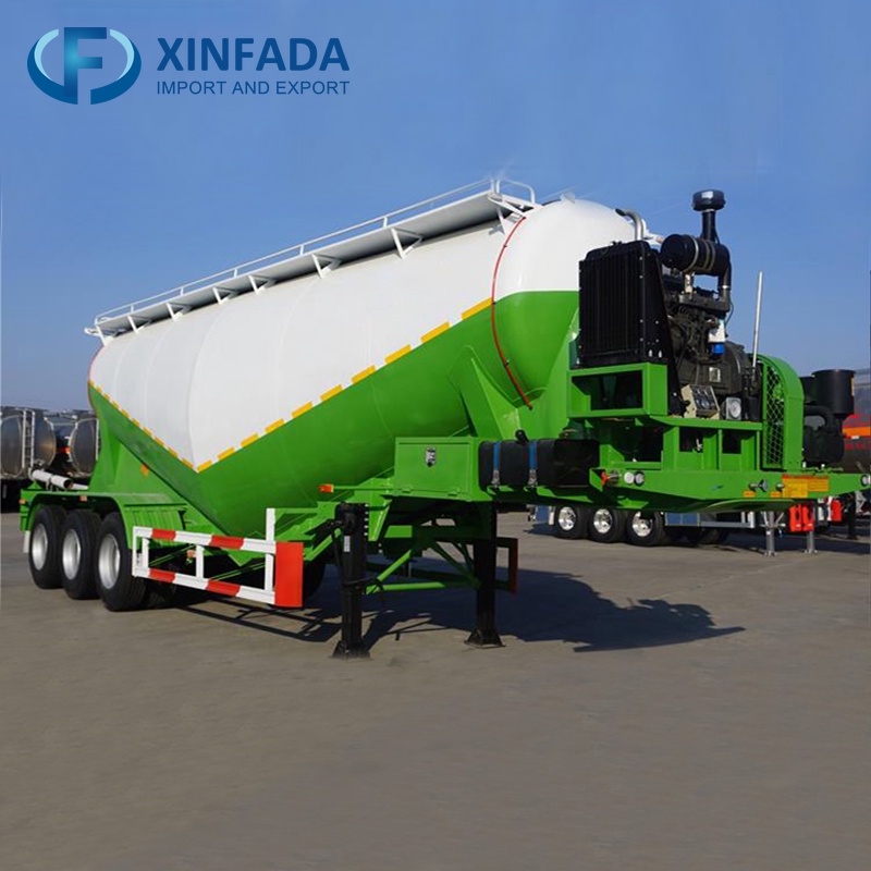 Short-Distance Braking Bulk Cement Trailer