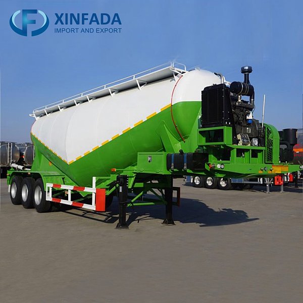 Short-Distance Braking Bulk Cement Trailer