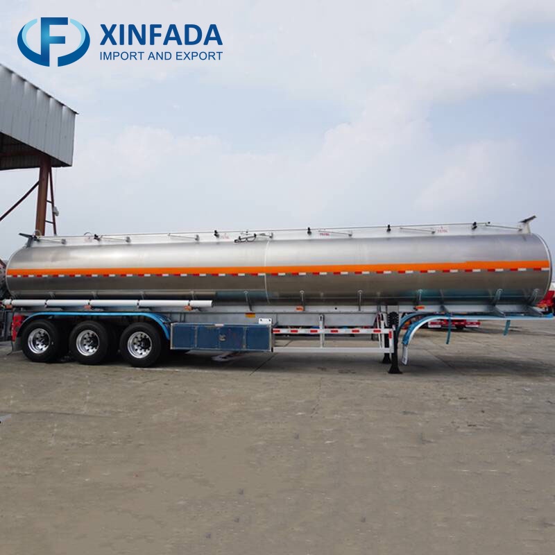 Tri Axle 42000 Liters Aluminum Fuel Tanker Trailer