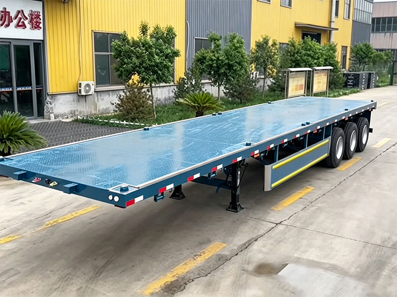 Guam Client Purchases Chinese 3-Axle Flatbed Trailers