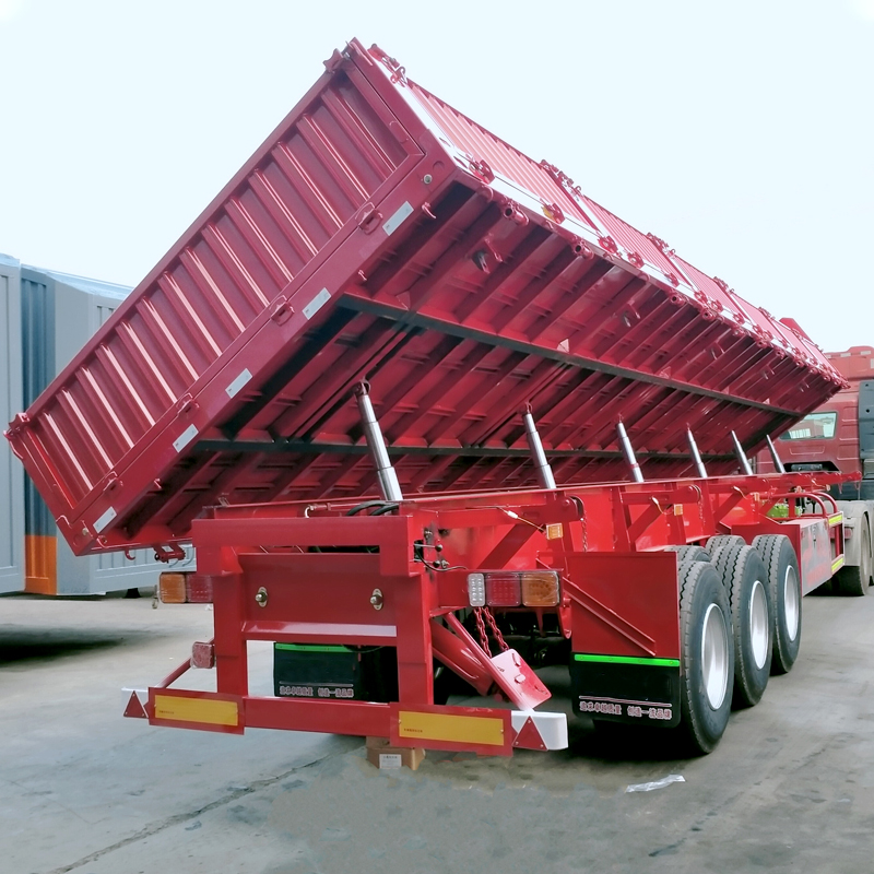 Semi-remorque à benne basculante latérale de 60 tonnes