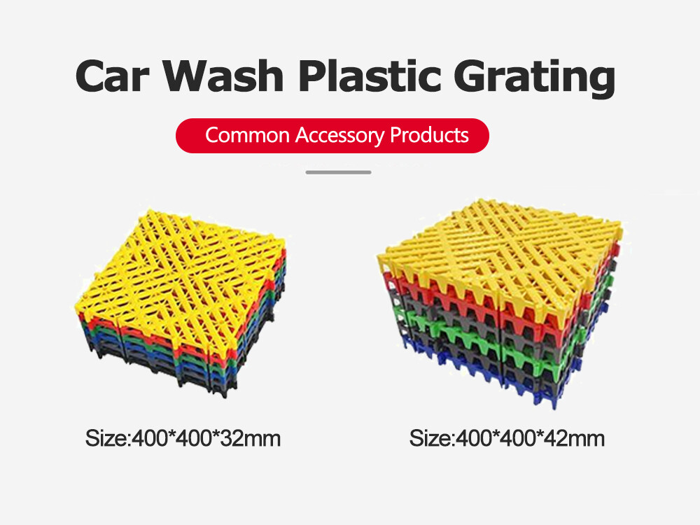 Baldosas modulares de PVC entrelazadas para lavadero de coches antideslizantes y de drenaje