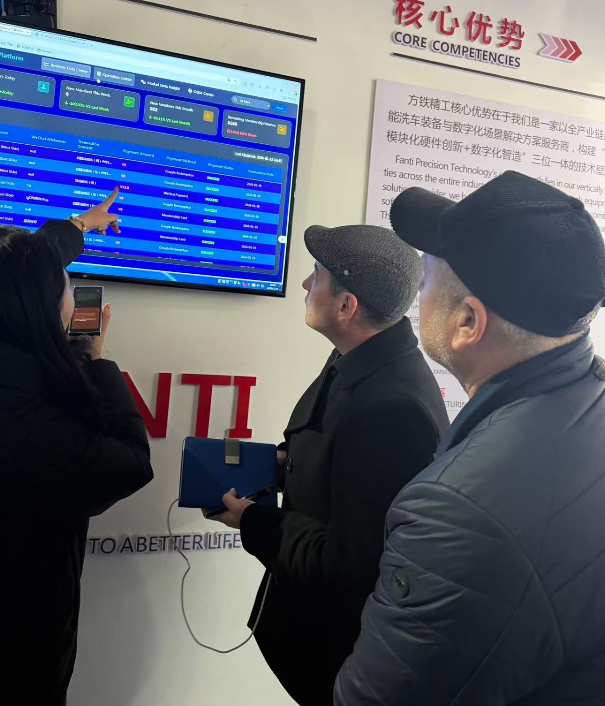 4 El cliente de Uzbekistán visitó la fábrica y compró con éxito la máquina de lavado de autos sin contacto X300