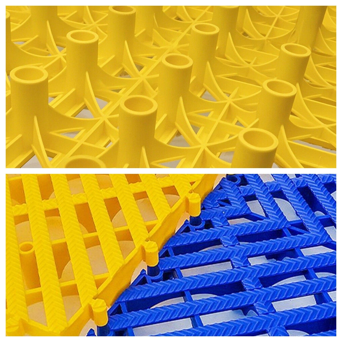 Baldosas modulares de PVC entrelazadas para lavadero de coches antideslizantes y de drenaje