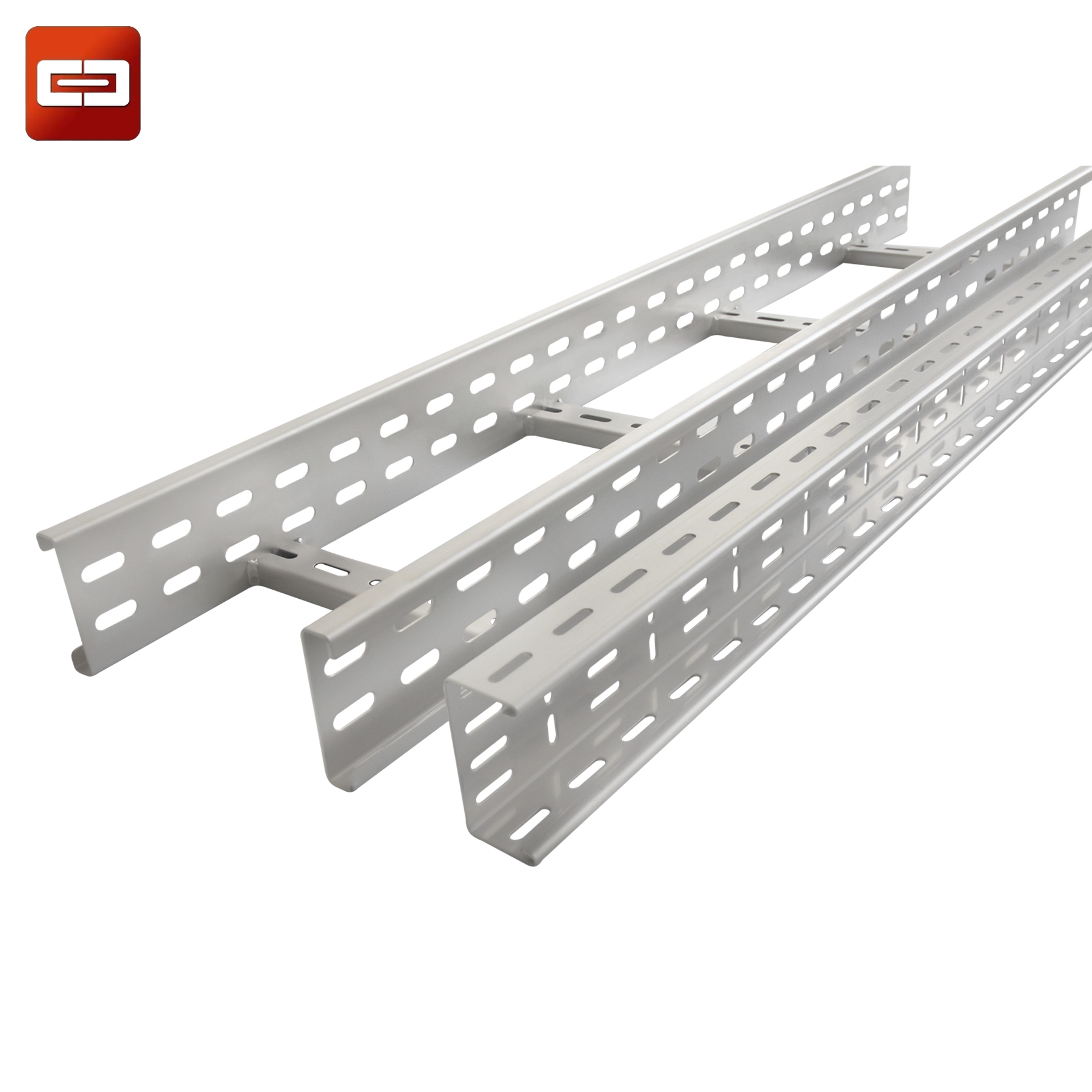 Escalera de cables con acabado galvanizado BS EN ISO 1461 hdg para edificios comerciales y proyectos eléctricos