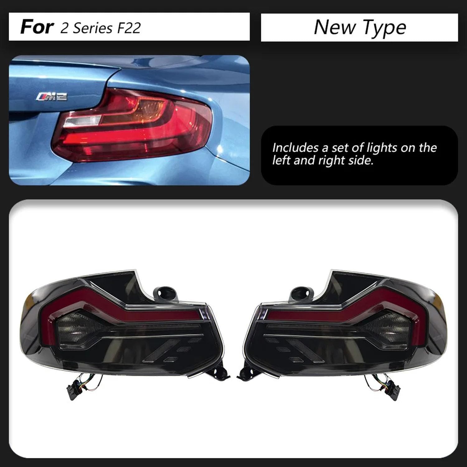 Car Rear Tail Light For BMW M2 F22 2014-2021 Car Rear Tail Light For BMW M2 F22 2014-2021