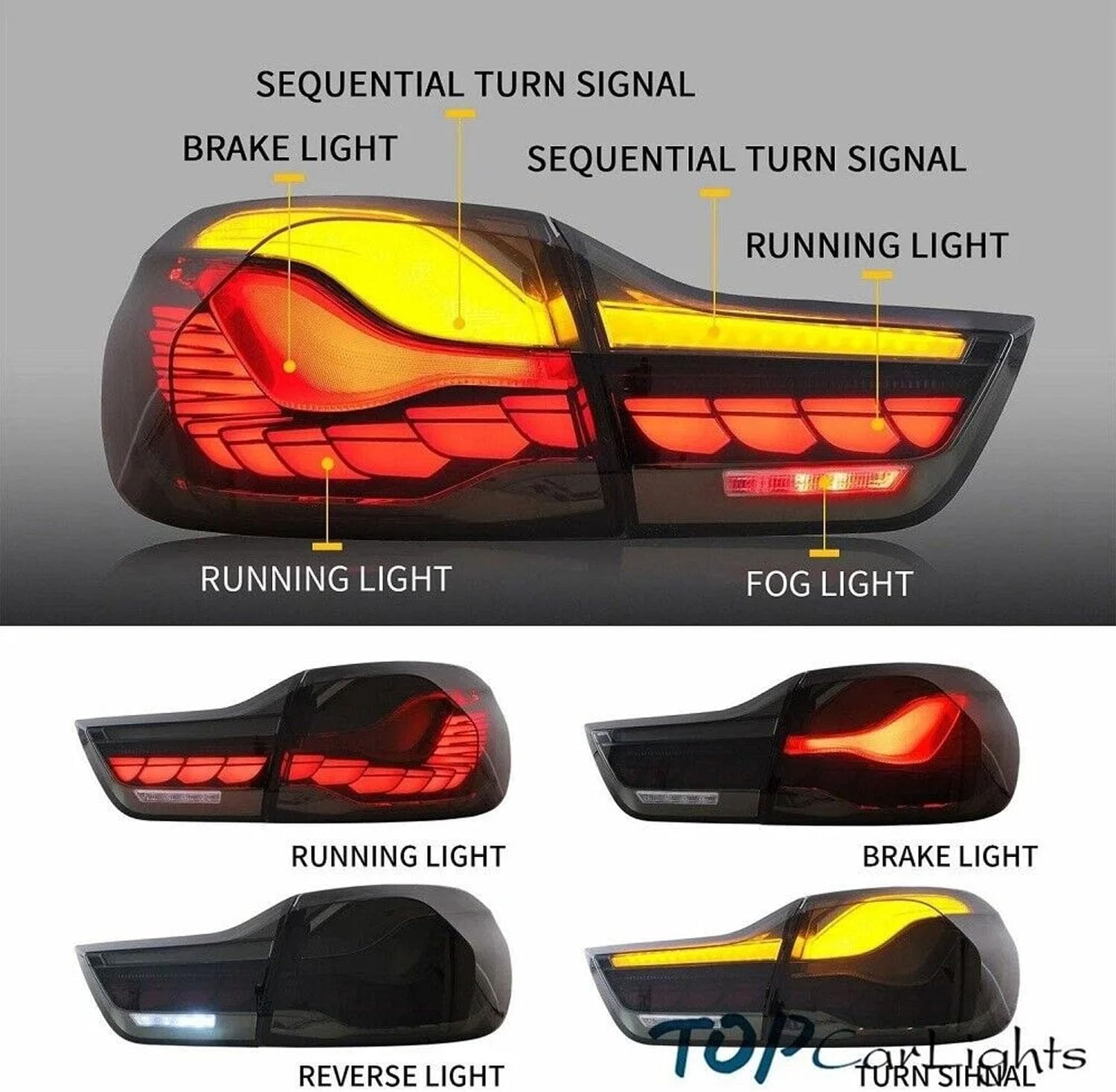 Car Rear Tail Light For BMW M4 F82 F83 F32 F33 F36 2014-2020 Car Rear Tail Light For BMW M4 F82 F83 F32 F33 F36 2014-2020