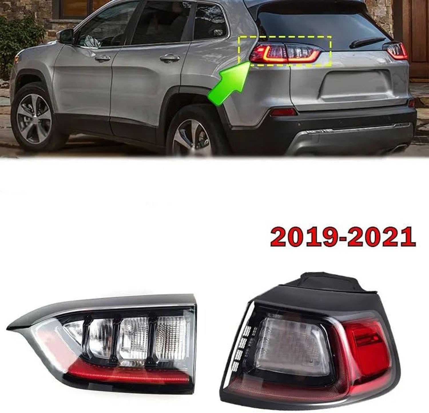 Car Rear Tail Light For Jeep Cherokee 2019 2020 2021 Car Rear Tail Light For Jeep Cherokee 2019 2020 2021
