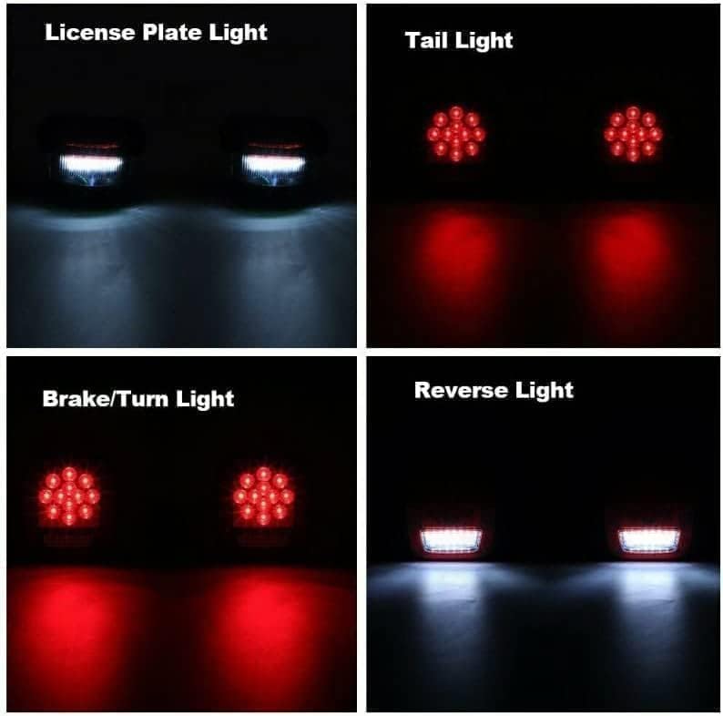 Car Rear Tail Light For Jeep Wrangler TJ CJ 76-06