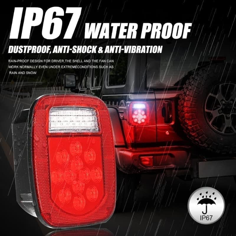 Car Rear Tail Light For Jeep Wrangler TJ CJ 76-06