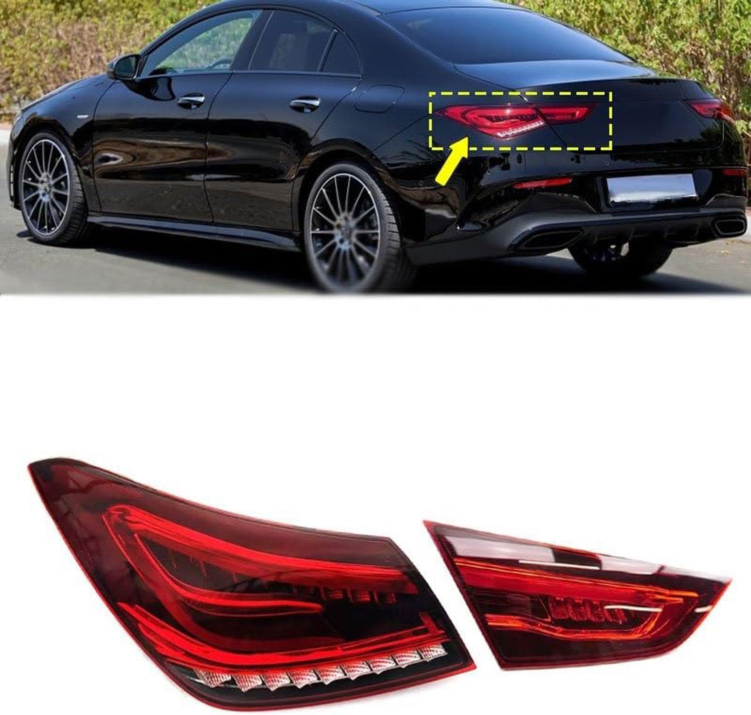 Car Rear Tail Light For Mercedes Benz CLA-Class W118 CLA200 CLA260 Sedan 2020 2021 2022 2023 Car Rear Tail Light For Mercedes Benz CLA-Class W118 CLA200 CLA260 Sedan 2020 2021 2022 2023