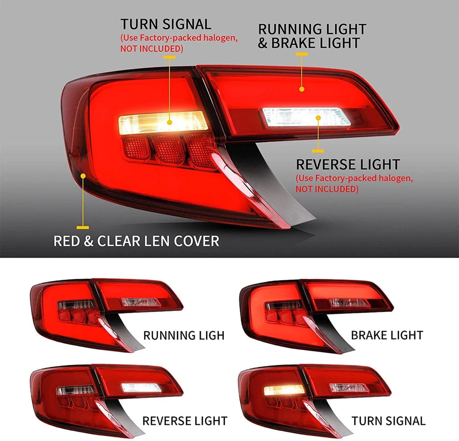 Car Rear Tail Light For Toyota Camry 2012 2013