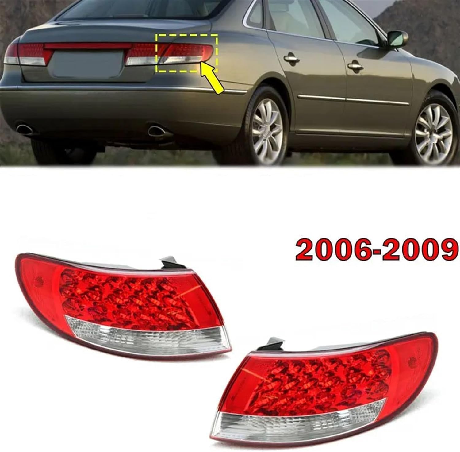Car Rear Tail Light For Hyundai Azera 2006 2007 2008 2009 Car Rear Tail Light For Hyundai Azera 2006 2007 2008 2009