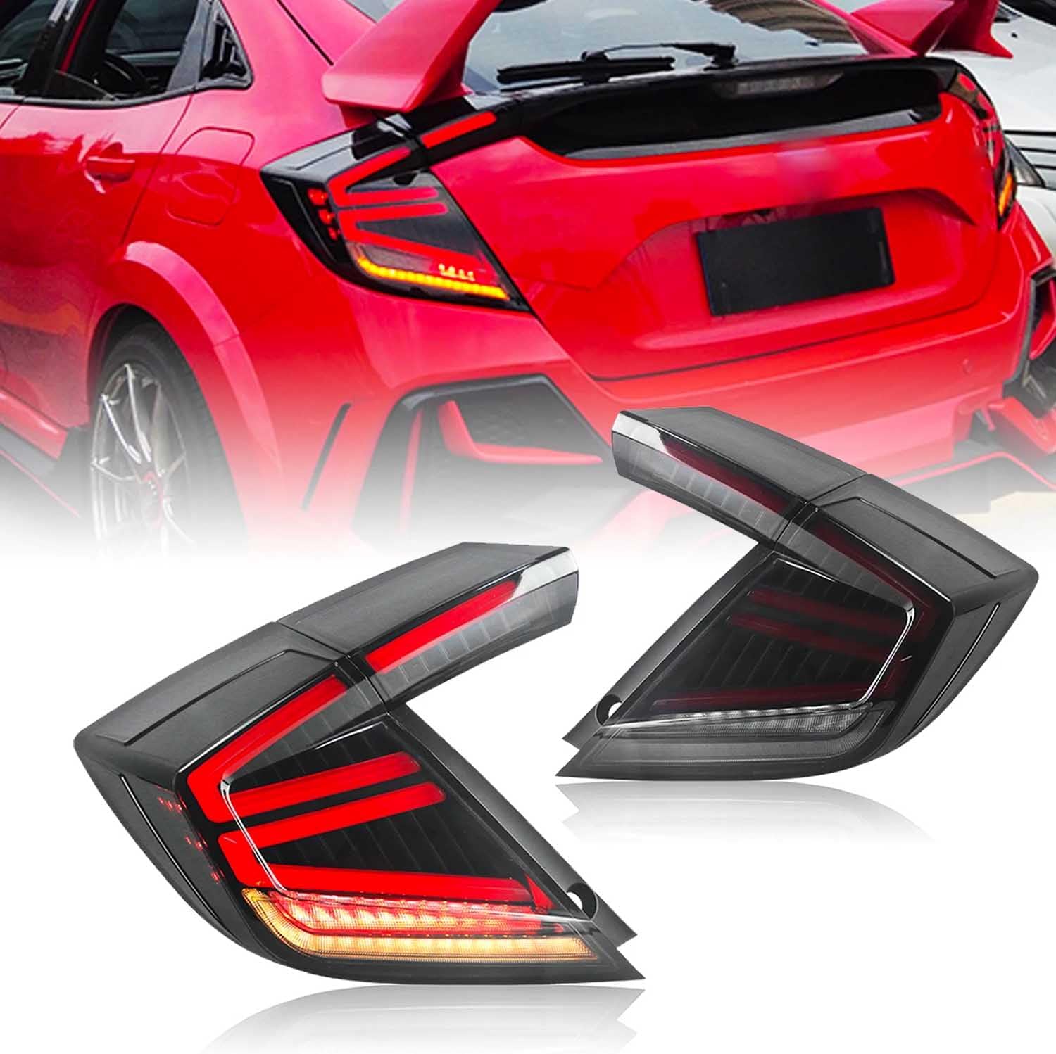 Car Rear Tail Light For Civic Tipo R 10 Hatchback 2016 2017 2018 2019 2020 2021 Car Rear Tail Light For Civic Tipo R 10 Hatchback 2016 2017 2018 2019 2020 2021
