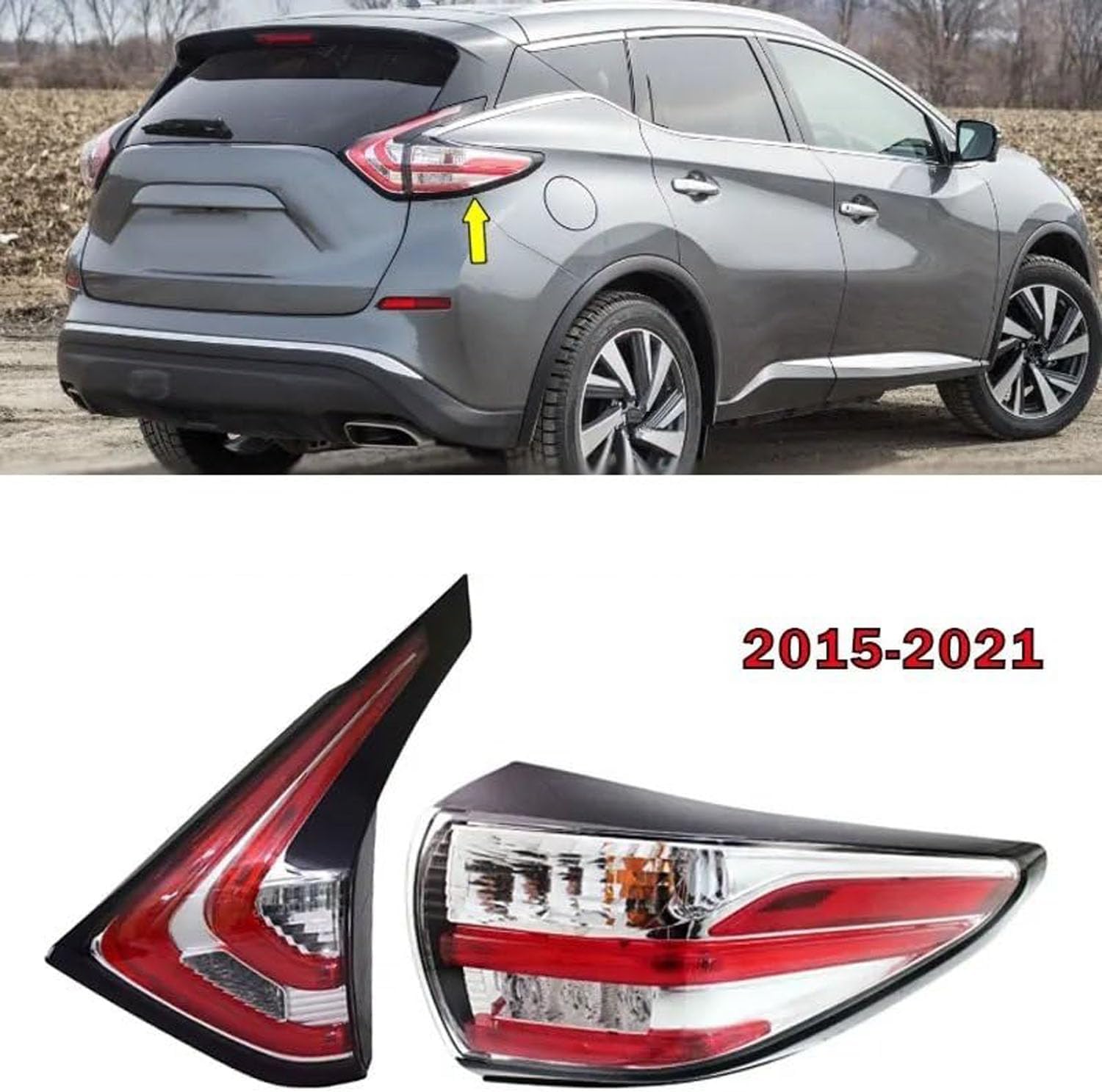 Car Rear Tail Light For Nissan Murano 2015 2016 2017 2018 2019 2020 2021 Car Rear Tail Light For Nissan Murano 2015 2016 2017 2018 2019 2020 2021