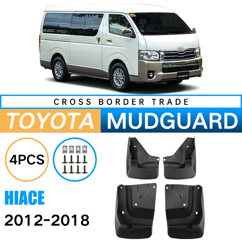 Mudguards for Toyota Hiace 2012-2018 Mudguards for Toyota Hiace 2012-2018