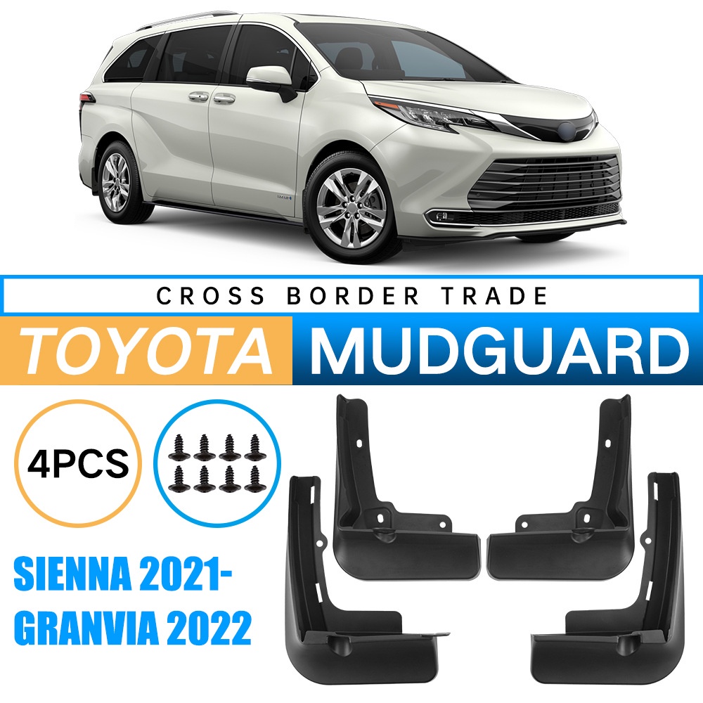 Mudguards for Toyota Granvia 22 Sienna 2021-2025 Mudguards for Toyota Granvia 22 Sienna 2021-2025