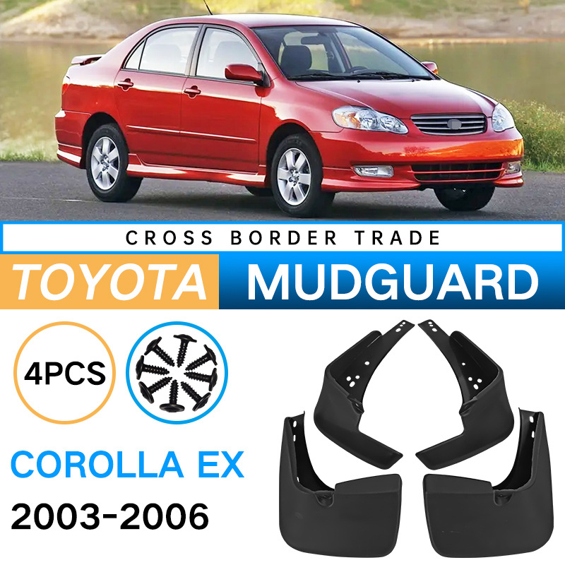 Mudguards for Toyota Corolla EX 2003-2006 Mudguards for Toyota Corolla EX 2003-2006