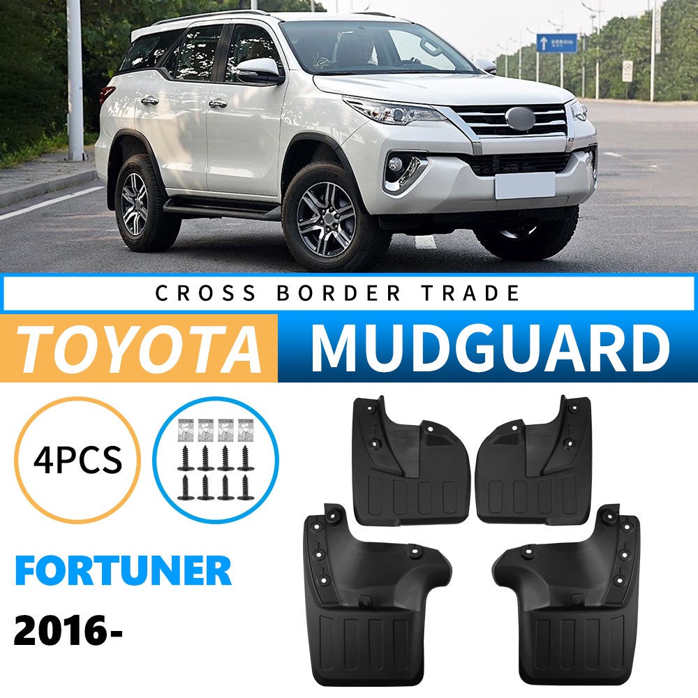 Mudguards for Toyota Fortuner 2016-2025 Mudguards for Toyota Fortuner 2016-2025