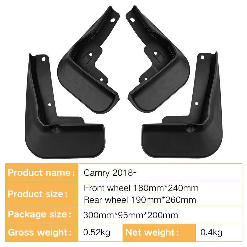 Mudguards for Toyota Camry 2018-2023