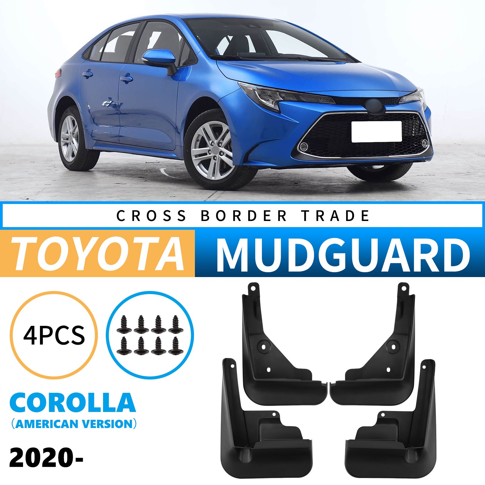 Mudguards for Toyota Corolla 2020-2025 US version Mudguards for Toyota Corolla 2020-2025 US version