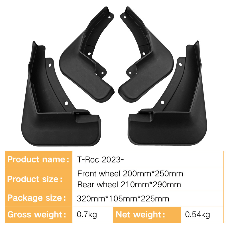 Mudguards for Volkswagen T-ROC 2023