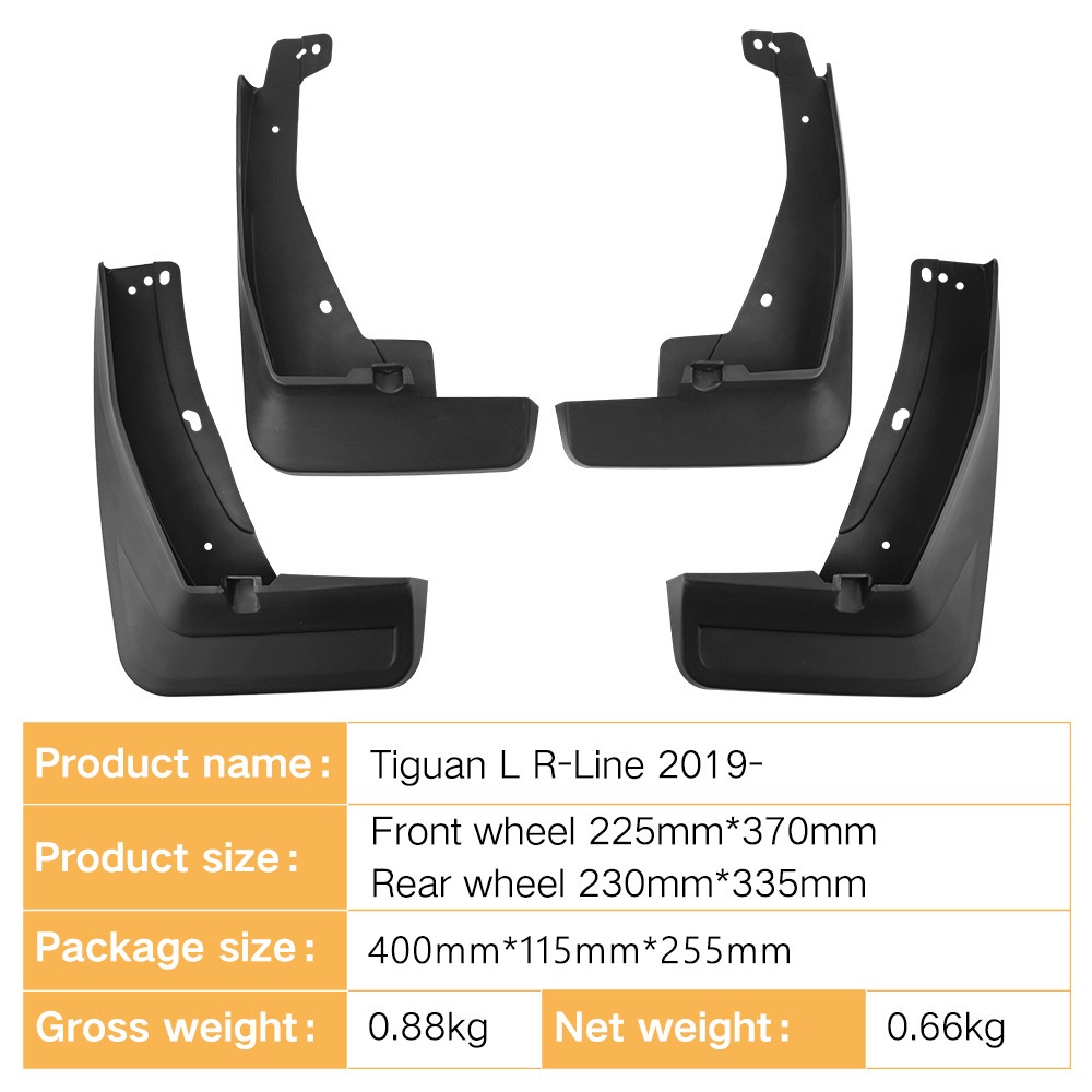 Mudguards for Volkswagen Tiguan L R-Line 2019-2024