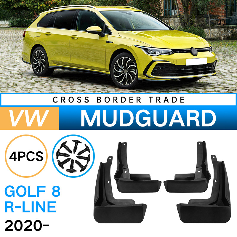 Mudguards for Volkswagen Golf 8 R-Line 2020-2023 Mudguards for Volkswagen Golf 8 R-Line 2020-2023